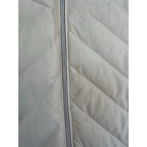 Michael Kors Womens Small Cream Down Fill Packable Winter Hooded Puffer Jacket - Picture 3 of 10